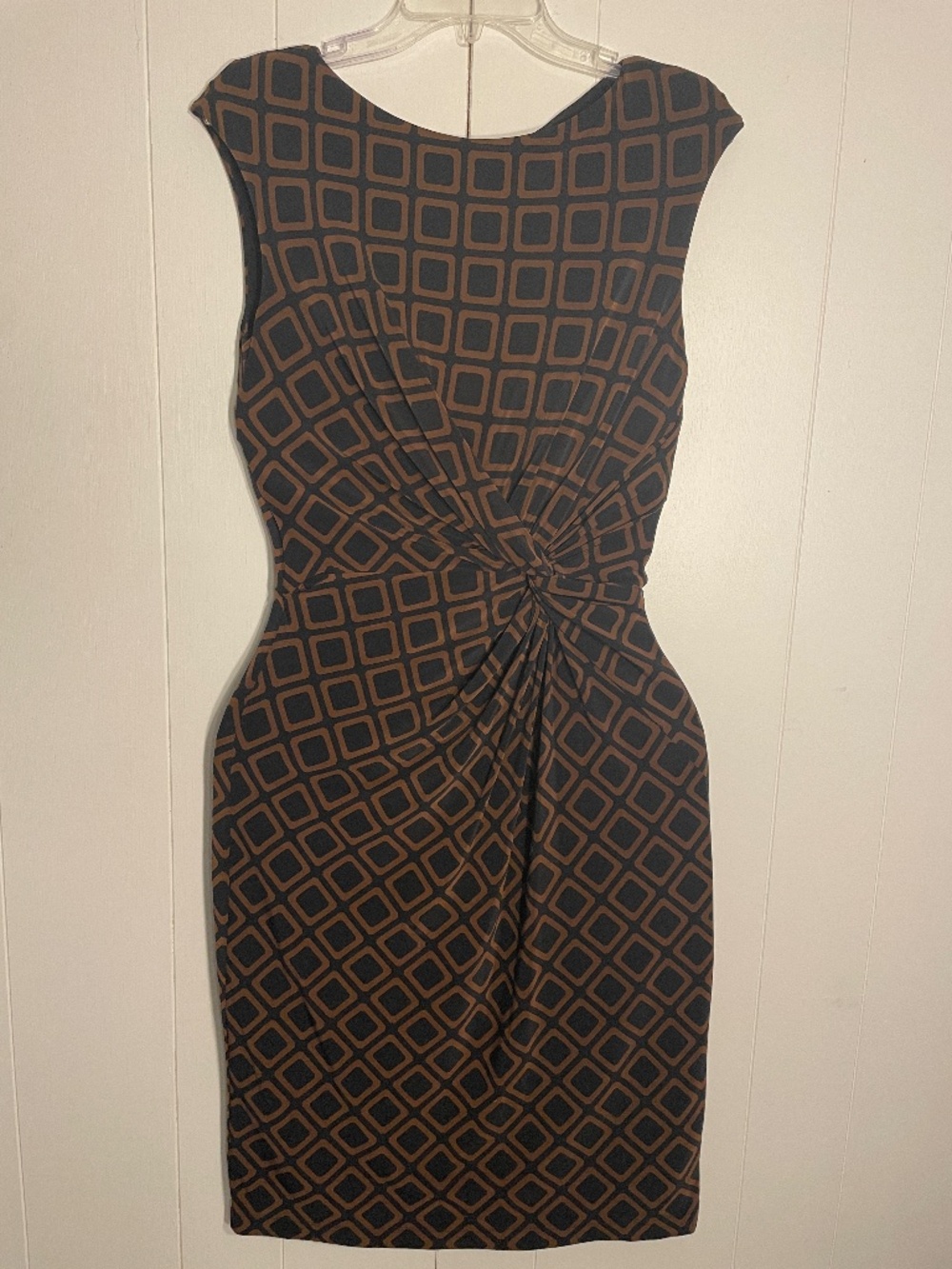 Lauren by Ralph Lauren, size 6, Black and brown dress